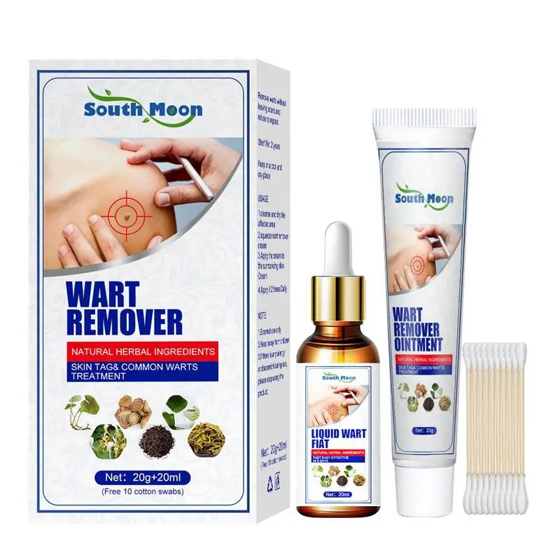 

Wart Remover Liquid Portable Wart Remover Fast Acting Ointment Cream Face Armpits Fleshy Neck Hands Feet Skin Tags Corn Removal