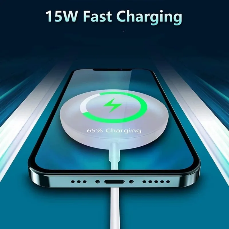 10 шт. 15 Вт магнитные зарядные устройства типа C быстрая беспроводная подставка