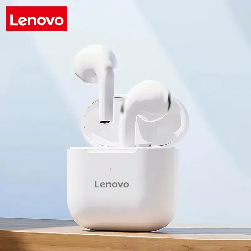 Фото Bluetooth-гарнитура Lenovo, устойчивая к поту и легкая, совместимая со смартфонами, ноутбуками и другими устройствами, дизайном-вкладышами. №1