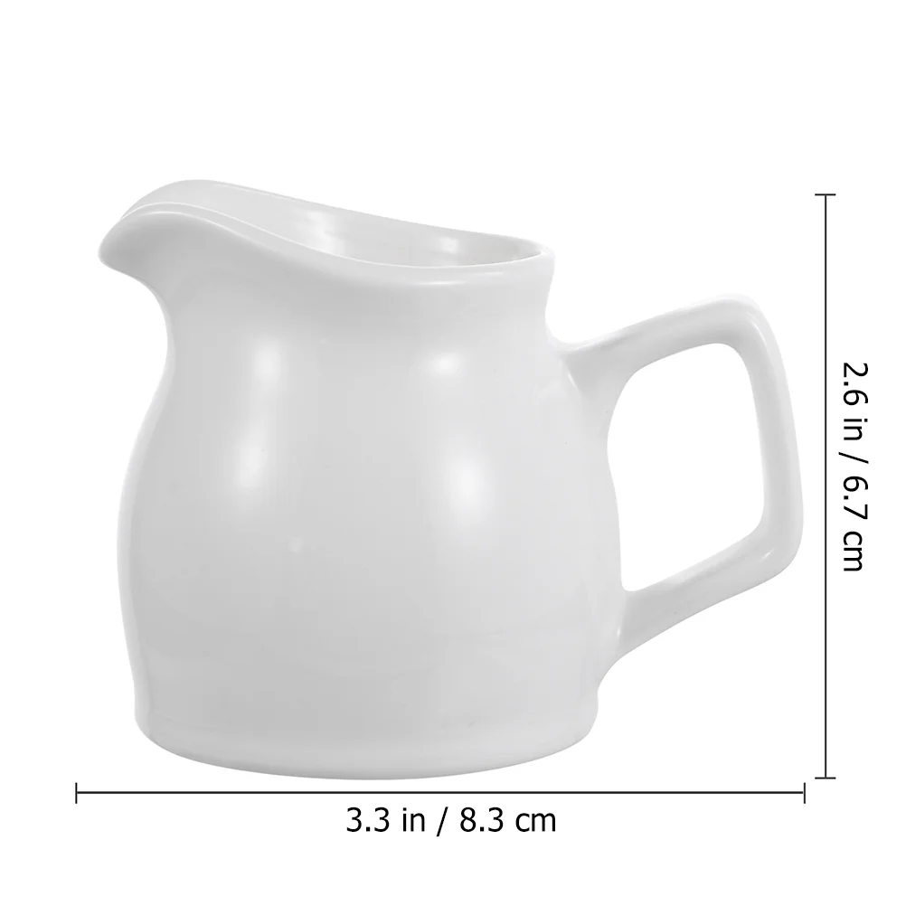 

Mini Creamer Pitcher Cup Coffee Cream Espresso Pouringglass Spoutsauces Latte Jug Jugs Ceramic Small Box Serving
