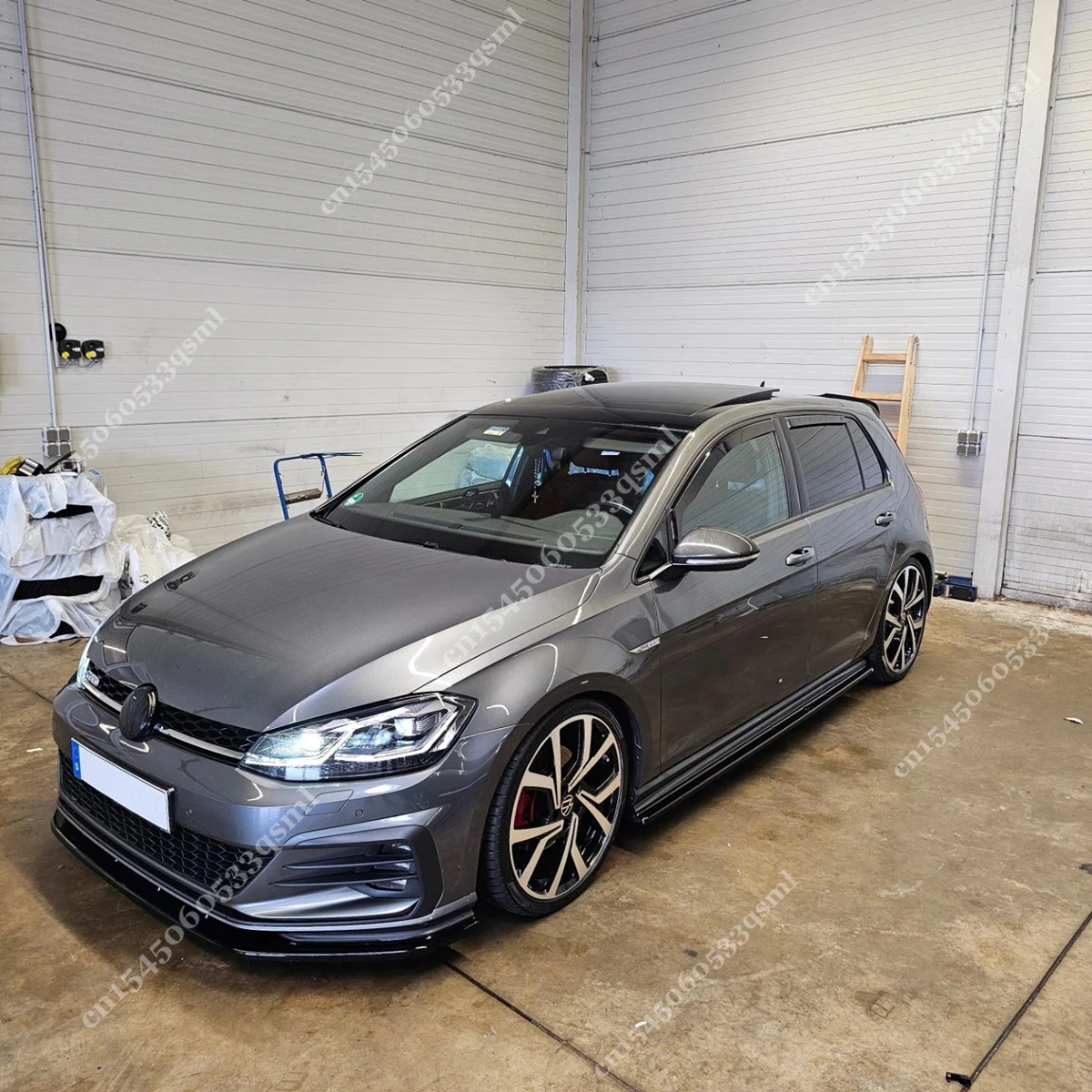 Передний бампер в стиле MAXTON спойлер для VW Golf 7.5 MK7.5 Facelift R GTI GTD GTE R-Line 2017-2020 комплект