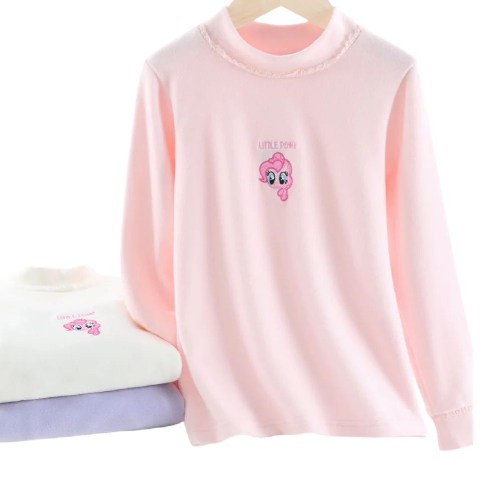 Рубашка Нижняя детская с длинным рукавом и воротником средней высоты