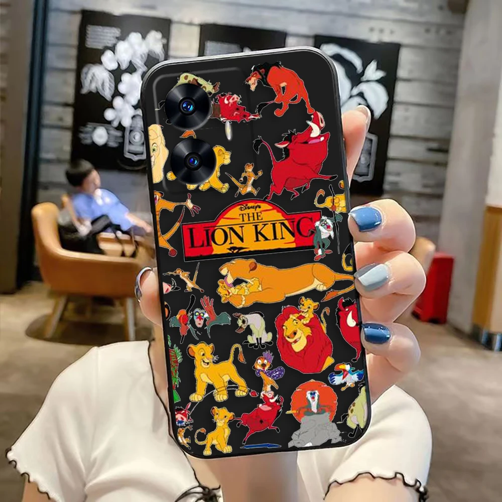Чехол для телефона Lion k-King Hakuna Matata Realme C65 C63 C53 C35 C55 C33 C30 C21Y C20 C12 C11 GT 2 NARAO 20 30 50 Funda