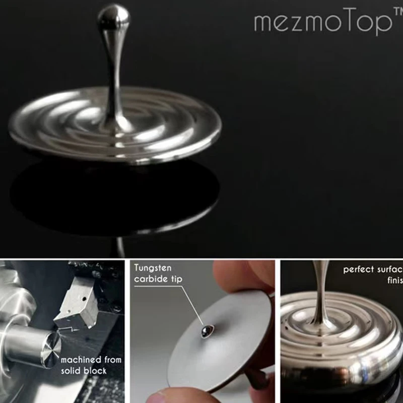 Water Drop Hand Spinning Top Metal Desktop Magic Flying Top Fusion Toy For Children Adults Office Stress Reliever Fidget Toy enlarge