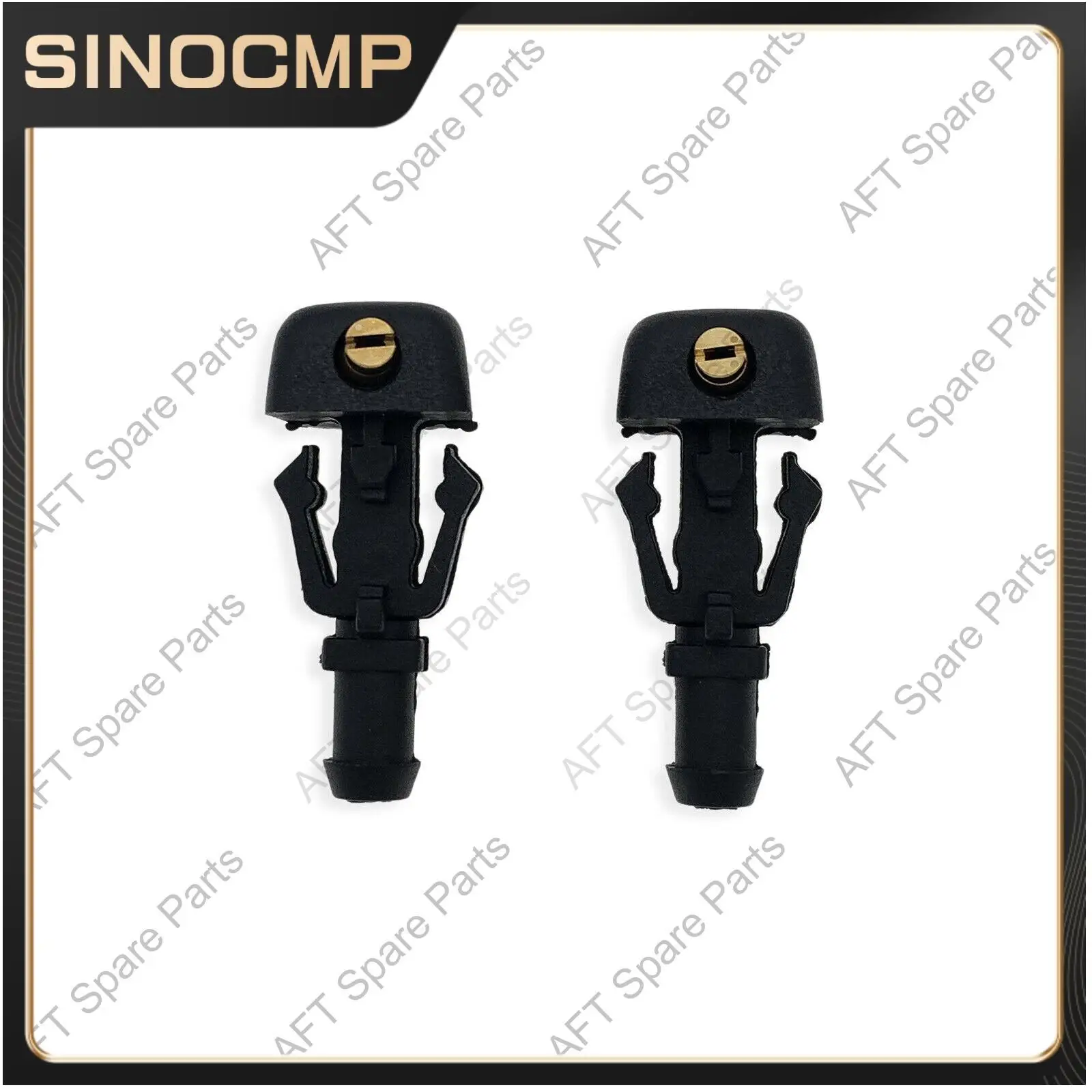 

2pcs Front Windshield Wiper Washer Jet Nozzle Hose 3w7z17603aa For Toyota Aygo 05-14 Ford F150 2004-2014 Brand New