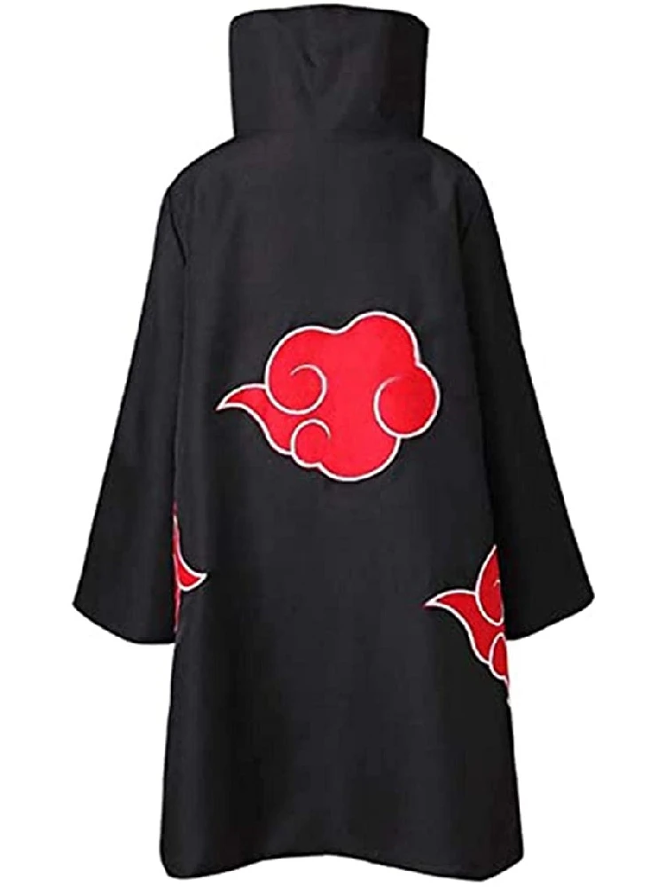 4 PICS Akatsuki Uchiha Tobi Obito Cosplay Costume Cloak Mask Halloween Man Woman Headband Accessories |