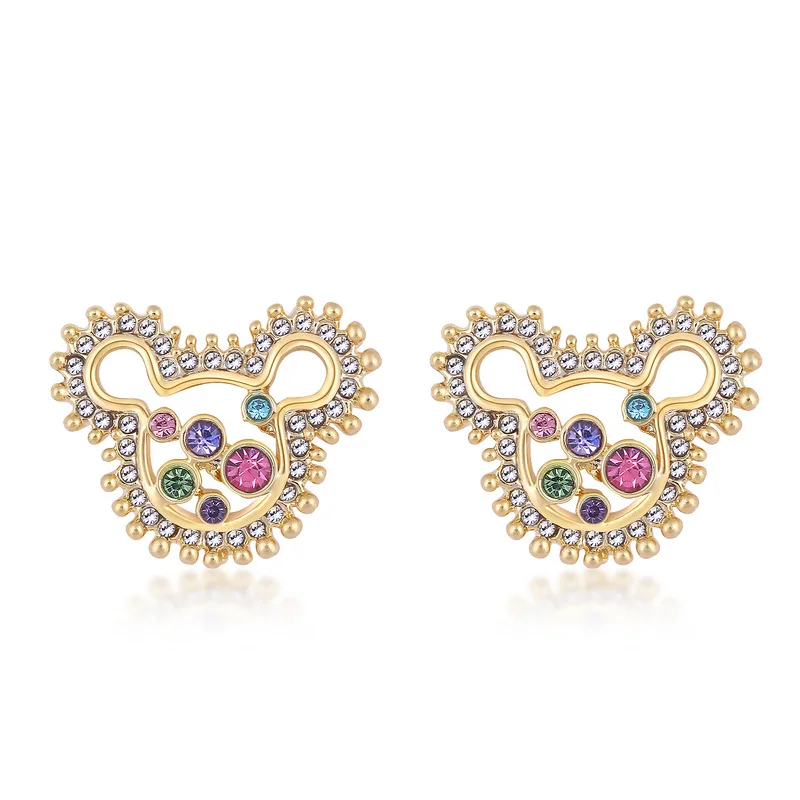 Женские серьги Микки Маус из серебра 925 пробы