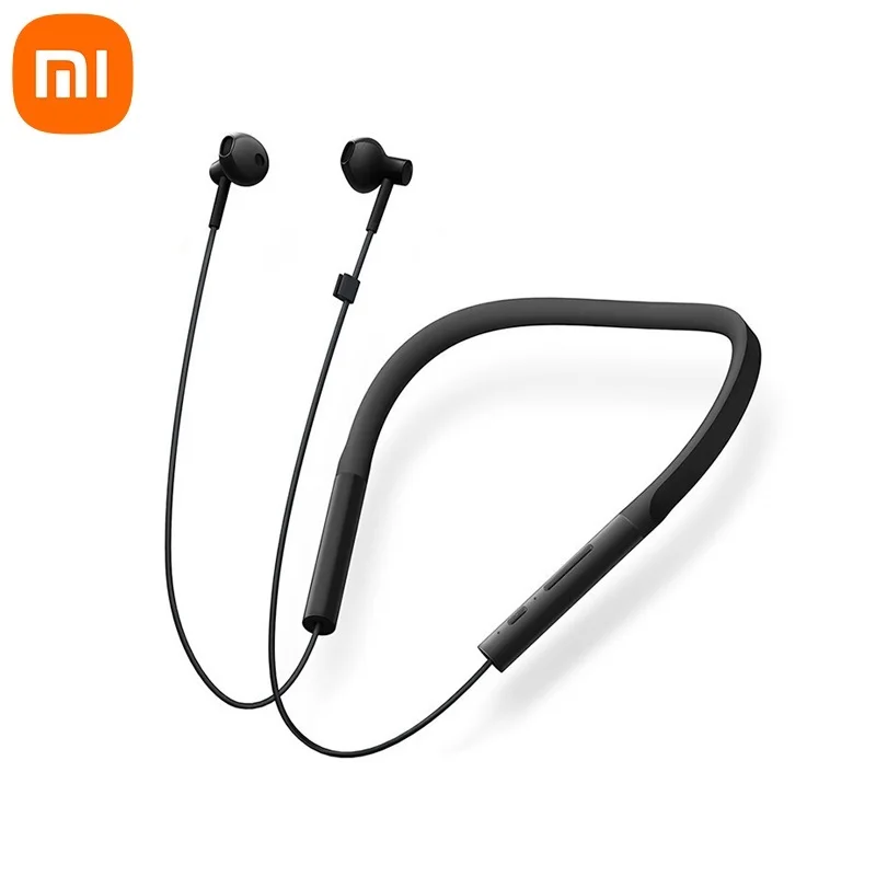 

Xiaomi Sports Bluetooth Headsets Neckband Wireless Headphones Half-ear Earbuds With Mic Volume control Fast Charger Black