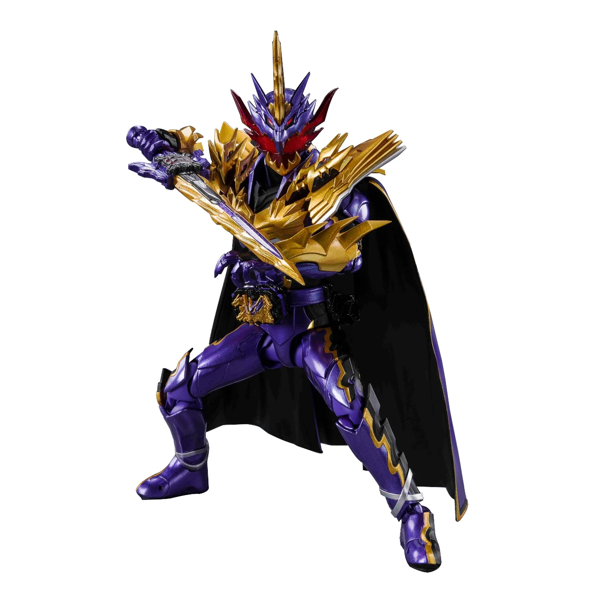 Фото Оригинальная фигурка Bandai из ПВХ SHF Kamen Rider, аниме-фигурка Calibur Saber, декоративные игрушки для мальчиков, подарок для детей, коллекционные модели... №1