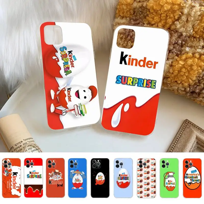 

Hot fun egg kinder joy Phone Case For iPhone 14 11 12 13 Mini Pro XS Max Cover 6 7 8 Plus X XR SE 2020 Funda Shell
