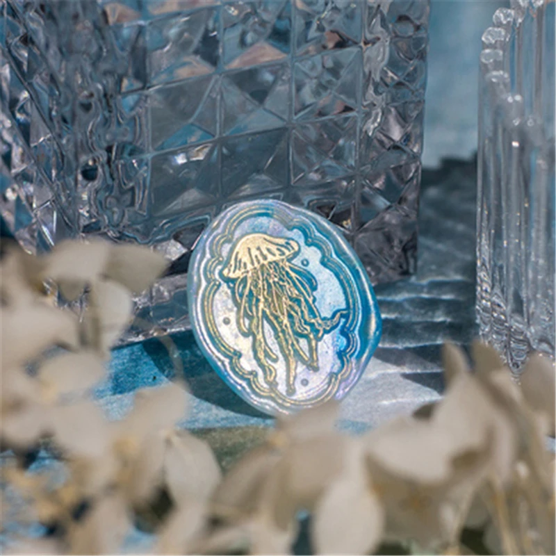 

3D Night Elf Jellyfish Wax Seal Stamp Head DIY Bee Bear Wax Plant Seals Stamps Craft Wedding Art Envelope Hobby Card Decor Hobby