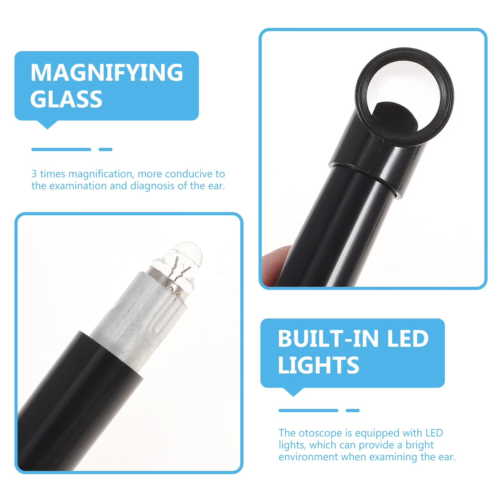 Медицинская диагностика увеличительные линзы клинический фонарик набор для