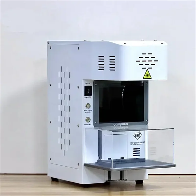 Новейшая лазерная мини-машина TBK 958F 20 Вт для удаления задней стеклянной пленки