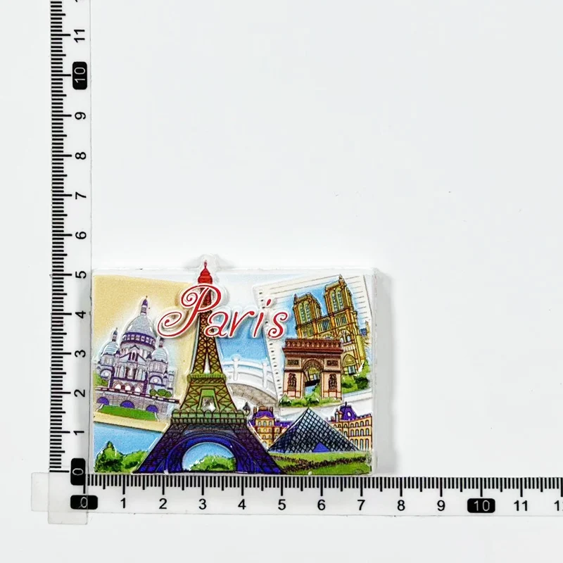 Париж Сувениры Домашний декор Эйфелева башня Лувр Архитектурный пейзаж 3D Стерео