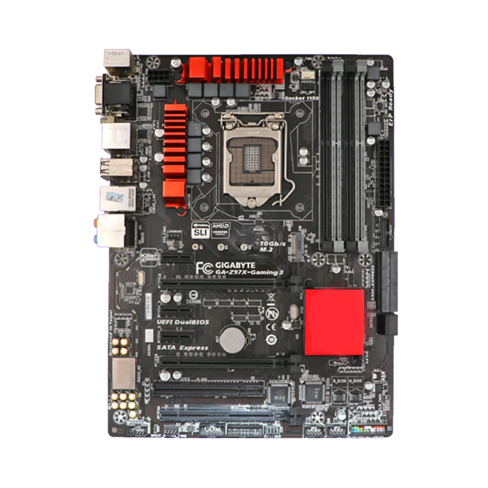 

For Gigabyte GA-Z97X-Gaming 3 LGA 1150 DDR3 32GB USB3.0 ATX Motherboard Used