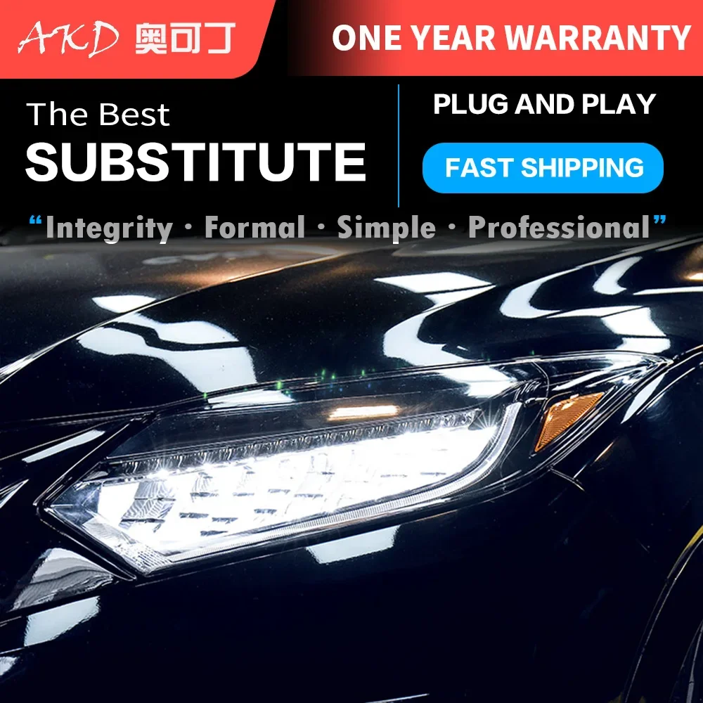 Автомобильные фары для HRV HR-V Vezel 2015-2021 светодиодные DRL противотуманные указатель