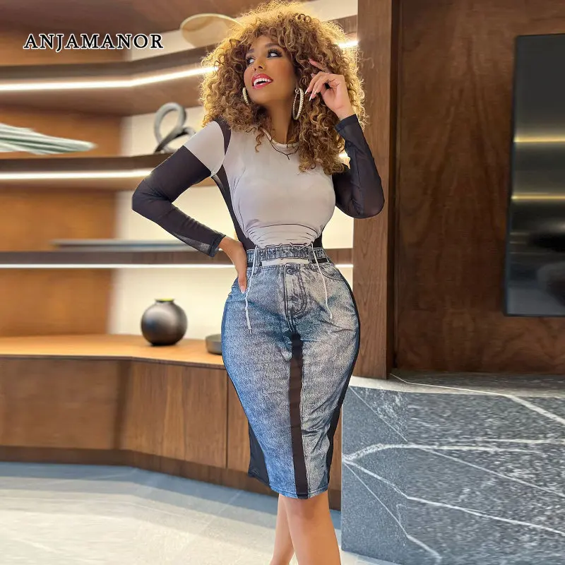 

Женское платье-миди с 3D принтом