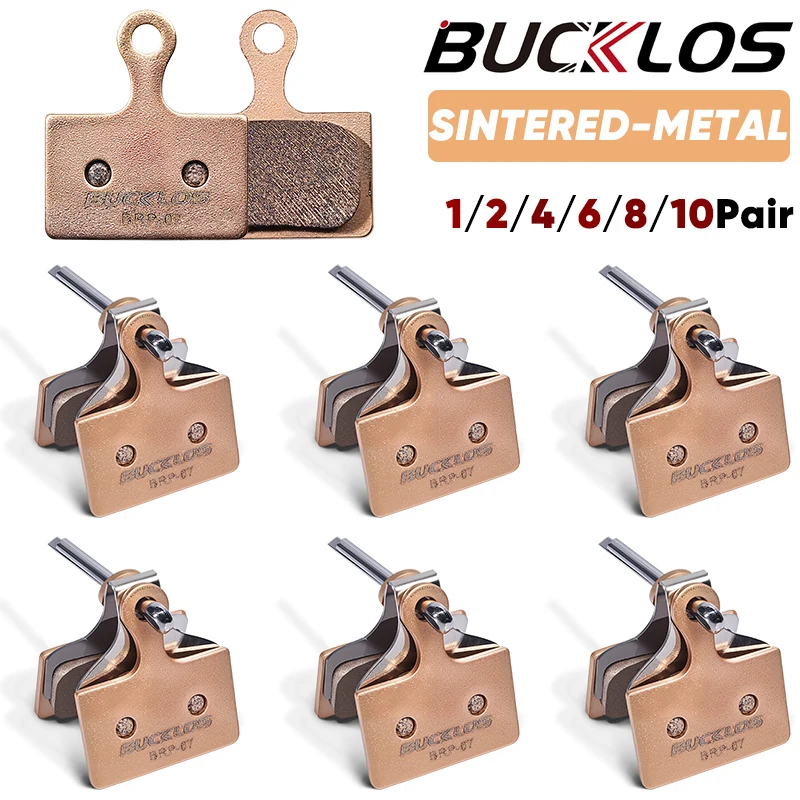 Фото Тормозные колодки BUCKLOS из спеченного металла для гидравлических дисковых тормозов велосипедов K03S K05S, металлические тормозные колодки для горных велосипедов, запчасть для велосипеда №1