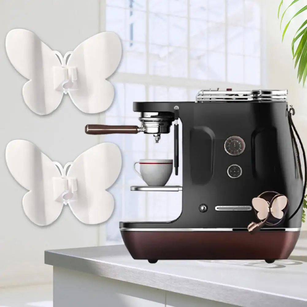 

Kitchen Racks 2Pcs Cord Wrapper Self-adhesive Easy to Install Sturdy Butterfly Shaped Cable Organizer Kitchen Accessories