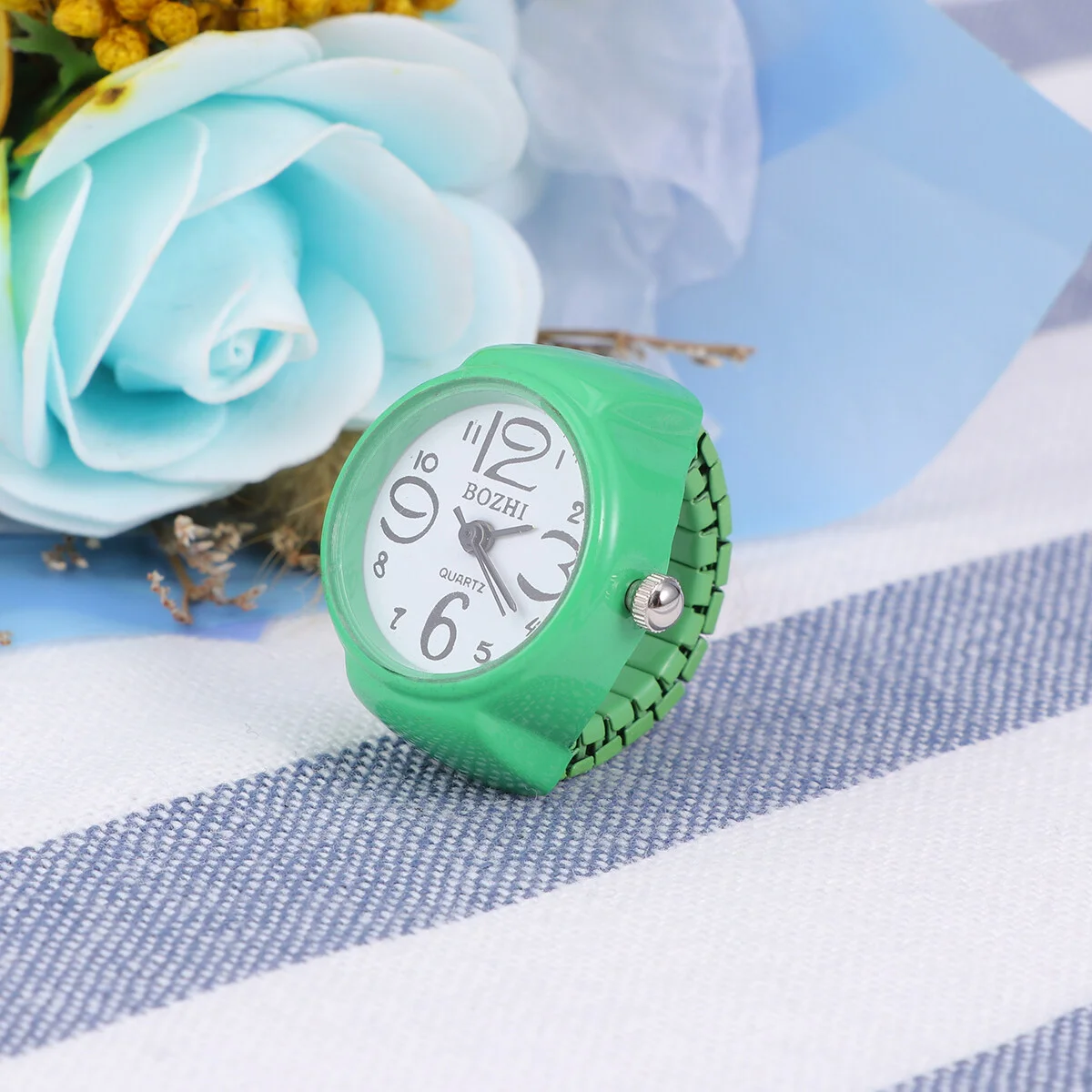 Watch-shaped Ring Ladies Watches For Women Water Proof Unisex Man Mini Clock