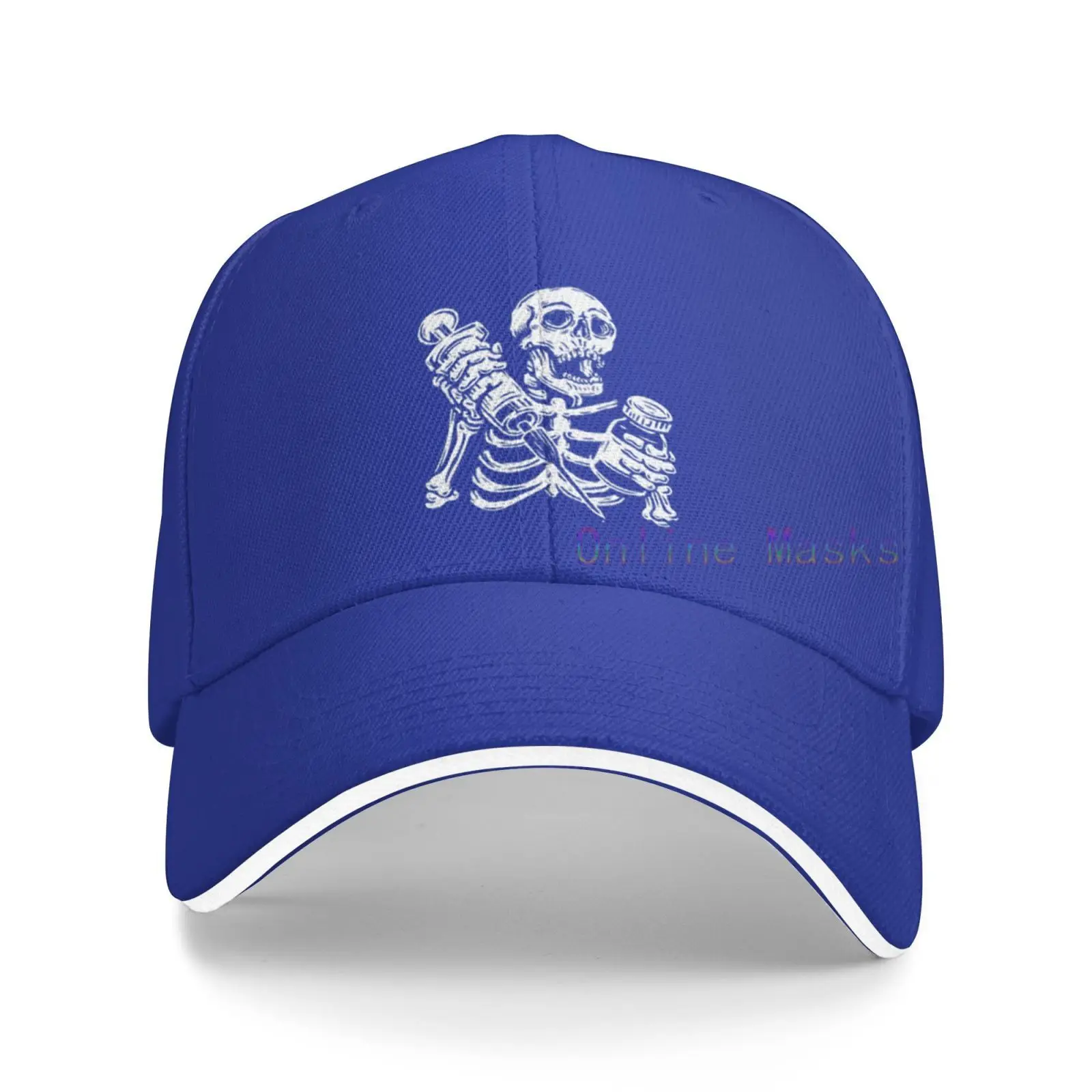 

Nurse Hat Skull Injection Sandwich Cap Unisex Trucker Dad Hat Adjustable Casual Sports Sun Hat for Mens Womens Black