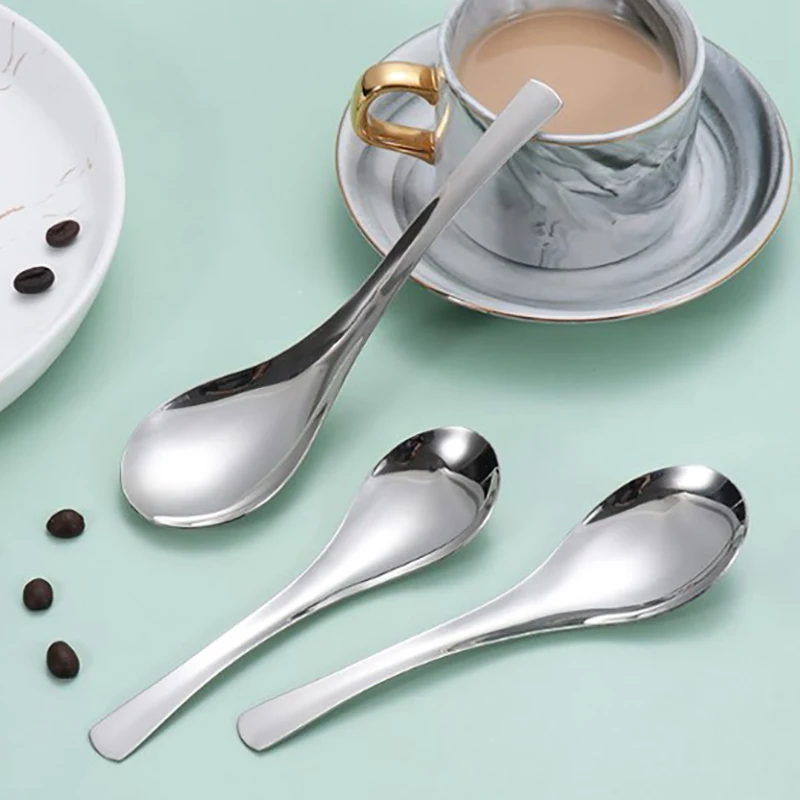 Скандинавский Стиль Большая Емкость Глубокая Ложка Для Супа Нержавеющая Сталь