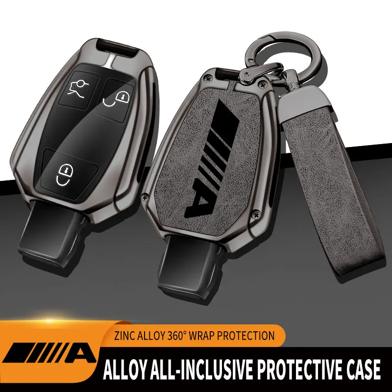 

Zinc Alloy Car Key Case For Mercedes Benz A Class Remote Control Protector For Mercedes Benz A180 A200 Key Cover Car Accessories