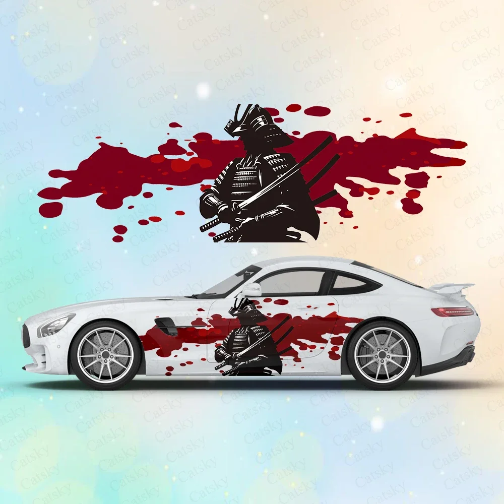 Японский воин сёгун большие автомобильные наклейки и на кузов автомобиля