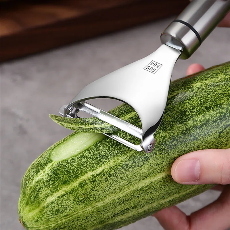 

Stainless Steel Potato Peeler Cucumber Carrot Peeling Knife Vegetables Fruit Peeler Scraper Planer Multifunctional Peeling Tool