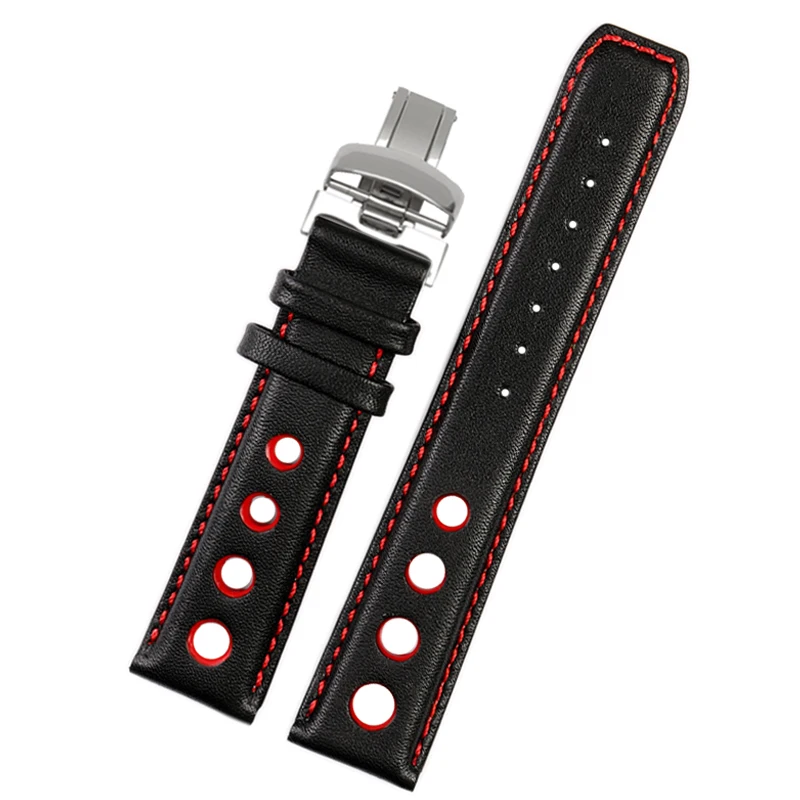 Ремешок из натуральной кожи для часов Tissot 1853 Sports Racing Series PRS516 T91 T044, мягкий ремешок из кожи коровы 20 мм, складывающийся замок.
