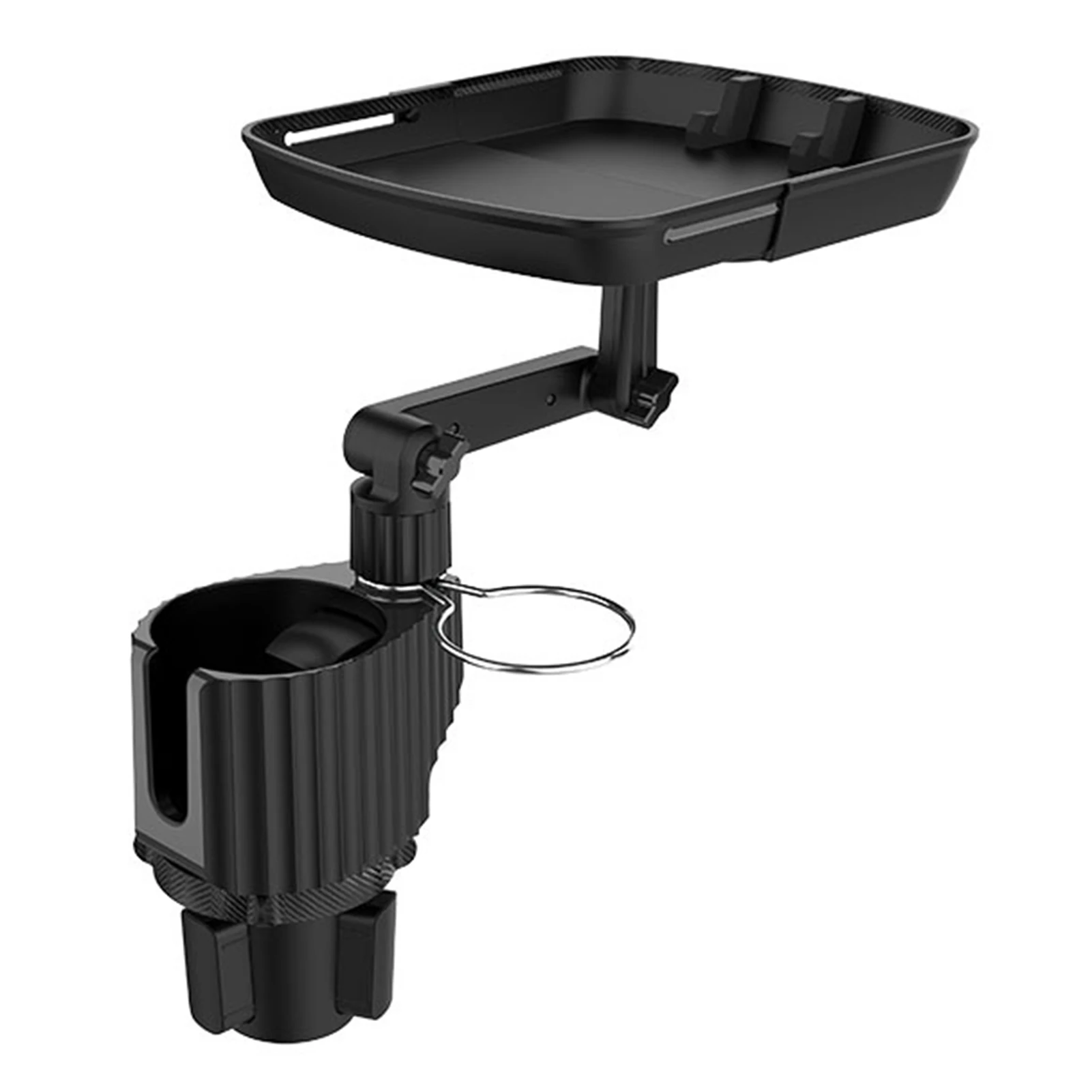 

Cup Holder Expander Adjustable Car Tray Table With Swivel Arm Multipurpose Cup Holder Tray For Car With 360 Degree Swivel Arm