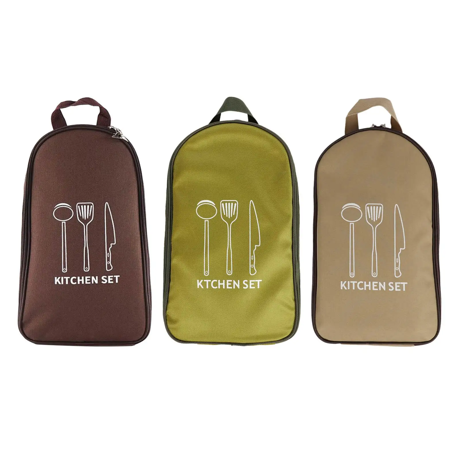 

Portable Cooking Utensils Organizer Bag, Accessories Compact Mess Tableware Pouch Backpacking for Grill Travel Outdoor