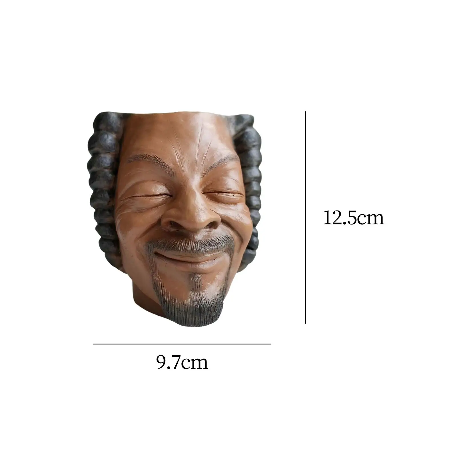 

Face Flower Pot Head Planter Flowerpot Face Planter Flower Planter Sculpture Gardening Pot for Home Tabletop Office Yard Indoor