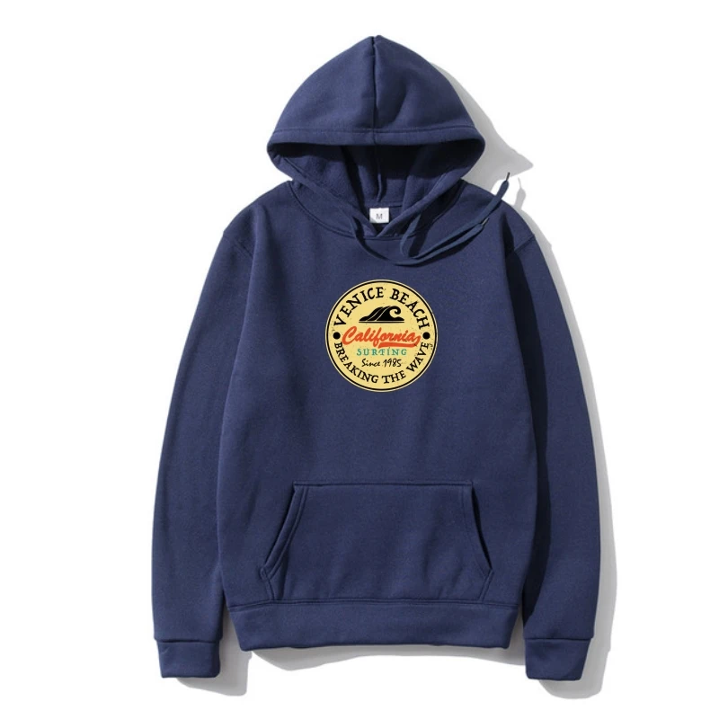 

Personality Summer SweatSweatshir For Men Humor Cute Leisure Men Vintage Surf Venice Beach California Surfing Pullover Male