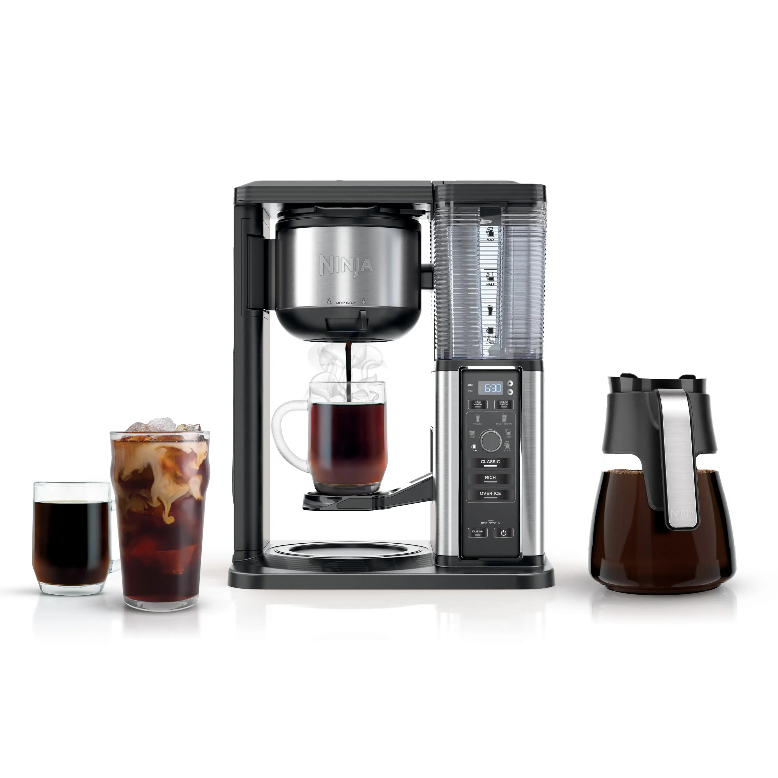 

Hot & Iced, Single Serve or Drip Coffee System 10 Cup Glass Carafe, CM300