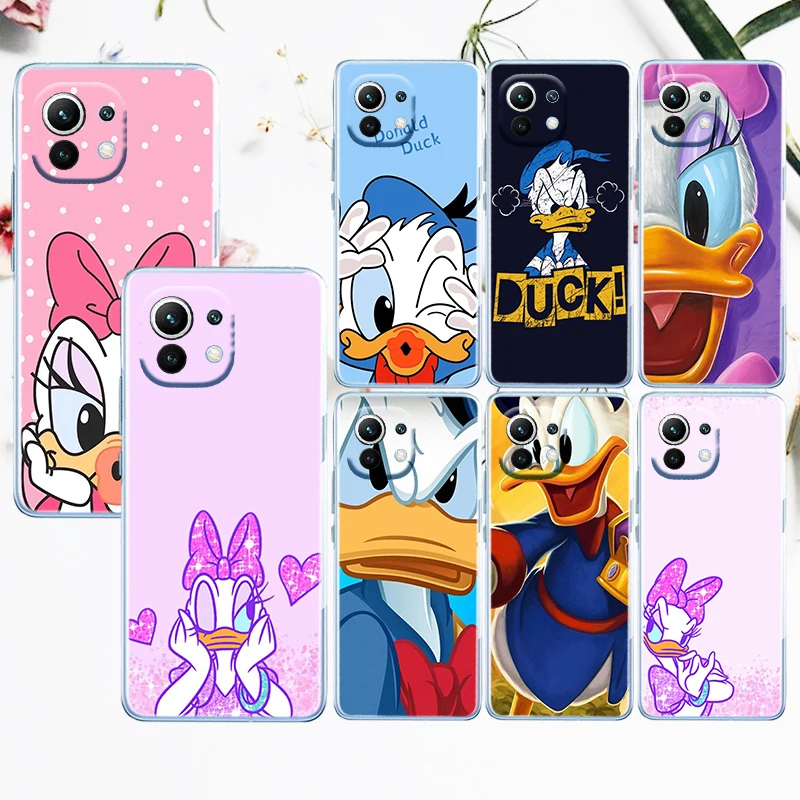 

Disney Cartoon Donald Duck Phone Case For Xiaomi Mi 12T 12S 12X 12 11 11T 11i 10T 10 9 Pro Lite Ultra 5G TPU Transparent Cover