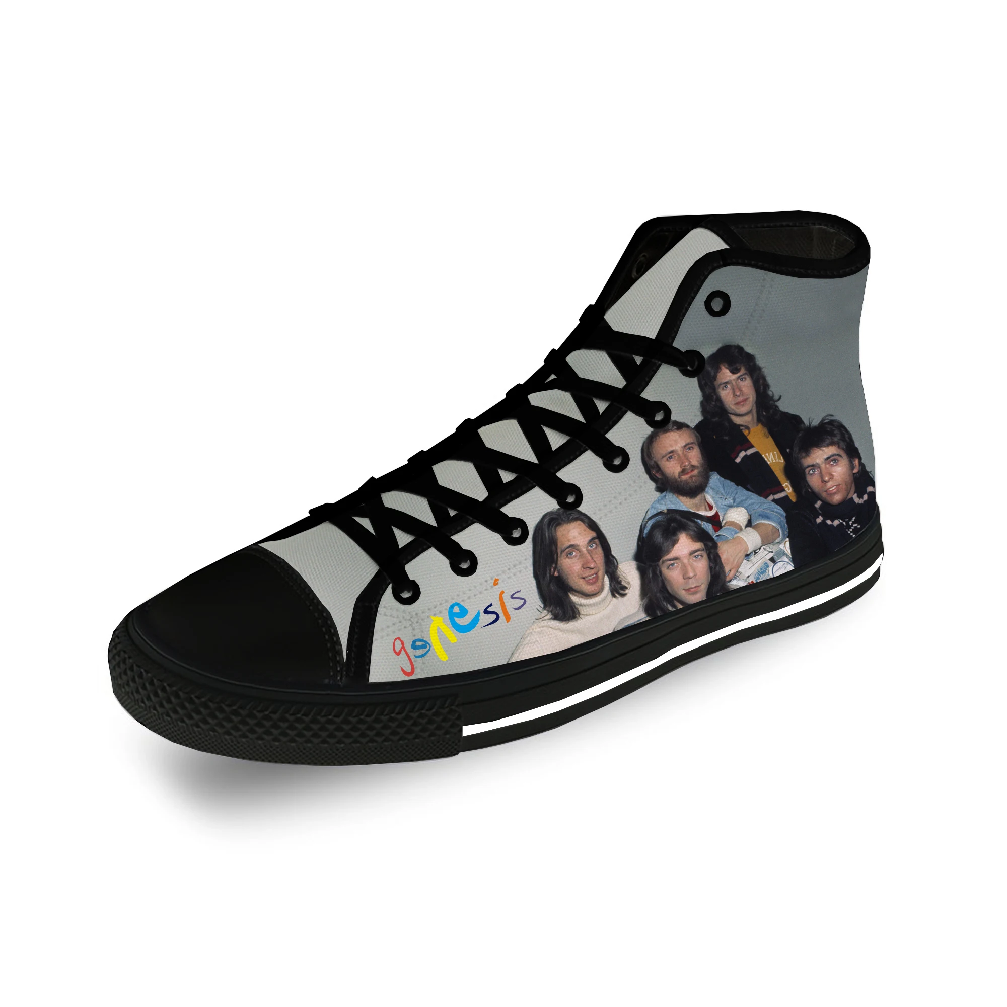 

Rock band High Top Sneakers Genesis Mens Womens Teenager Casual Shoes Running Shoes 3D Print Breathable Lightweight shoe