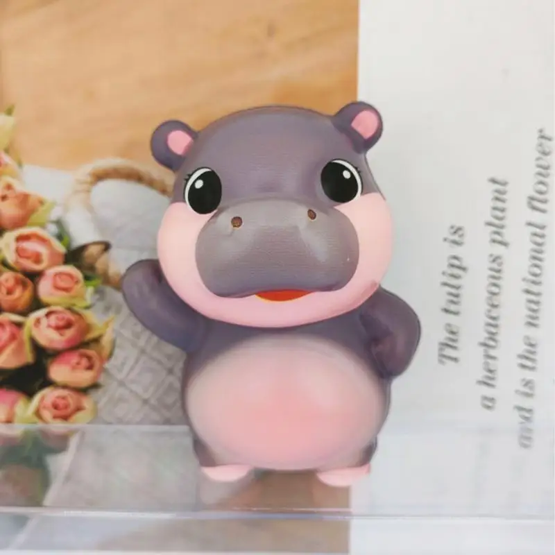 Сжимайте медленно растущий маленький бегемот милые креативные маленькие