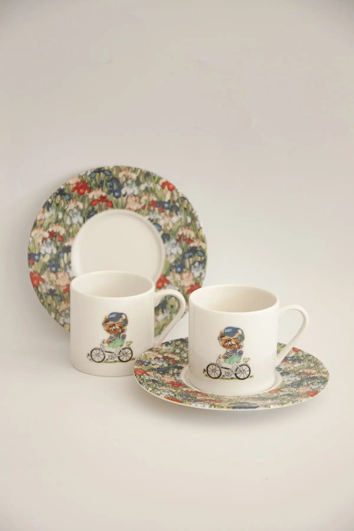 

Amazing Turkish Greek Arabic Coffee & Espresso Cup Set Garden Two Personality Coffee Cup Set