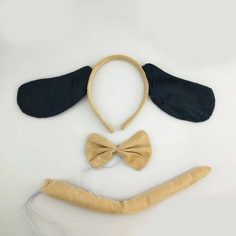 3 шт. костюмы для собак комплект собачьи уши повязка на голову галстук-бабочка