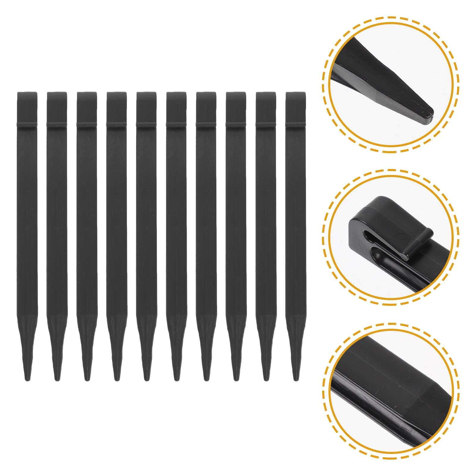 

10 Pcs Edging DIY Stakes Lawn Landscaping Fastening Nails Landscape Pegs Plastic Trampoline