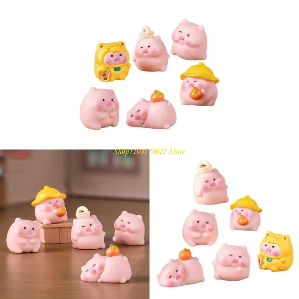 Мини-фигурка свиньи DFWRBGV из резины