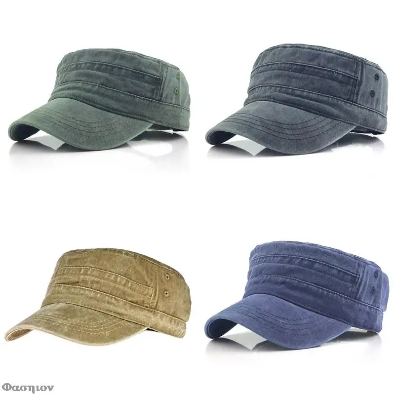 

Хлопковая кепка для женщин и мужчин, регулируемая плоская кепка, однотонные бейсболки унисекс, классические простые винтажные дорожные спо...