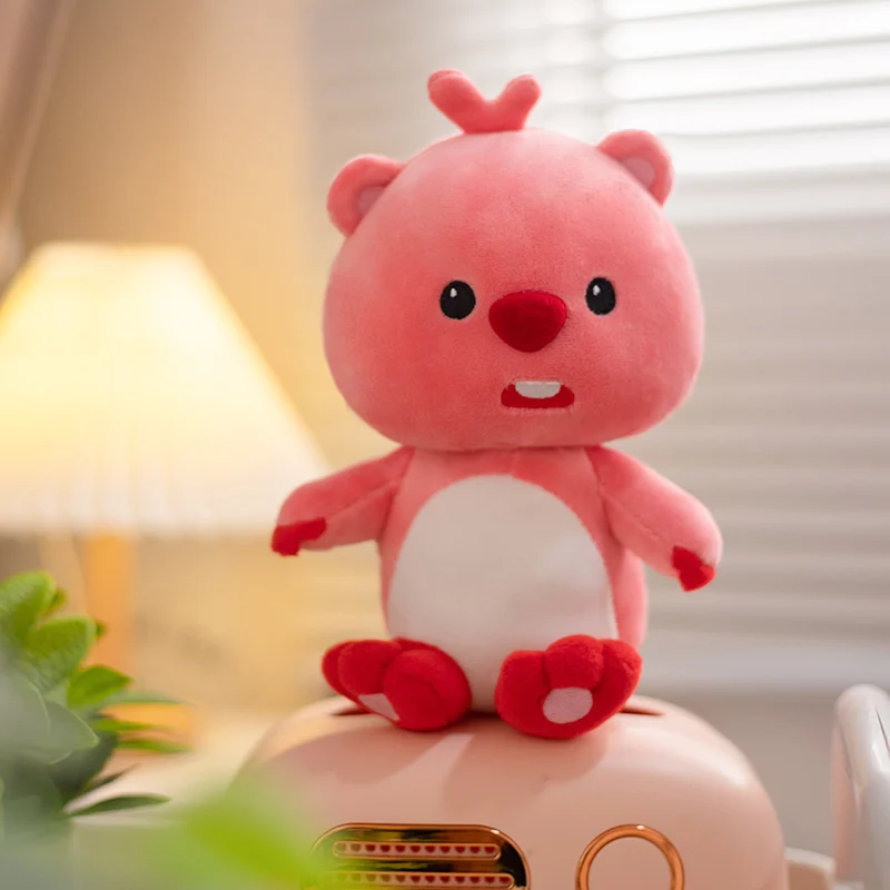 

Милые плюшевые игрушки Loopy, розовый маленький бобр, Корейская игрушка, розовый медведь, подушка, кавайная кукла, игрушки для девочек, детские...