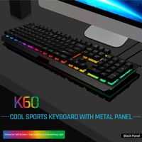 gaming keyboard backlit rgb hybrid backlit usb 104 key wired keyboard suitable for gaming pc laptop office computer accessories