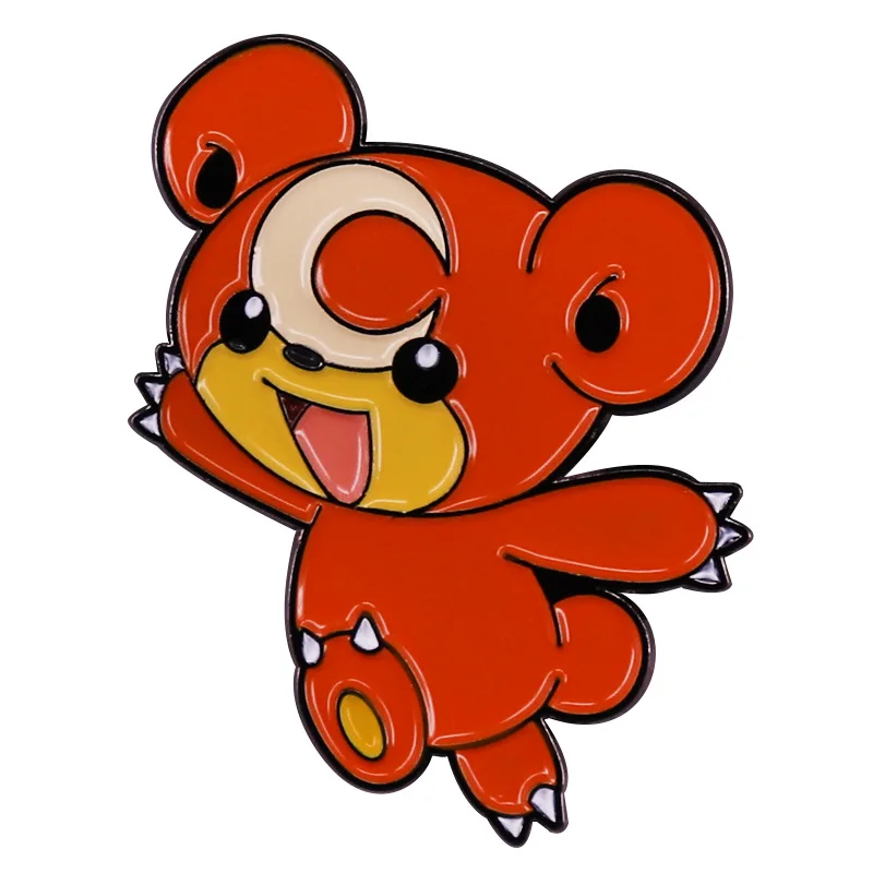 

Anime Pokemon Bear Brooch Enamel Pin Lapel Pins Badge Hats Clothes Backpack Decoration Jewelry Accessories Fans Gift