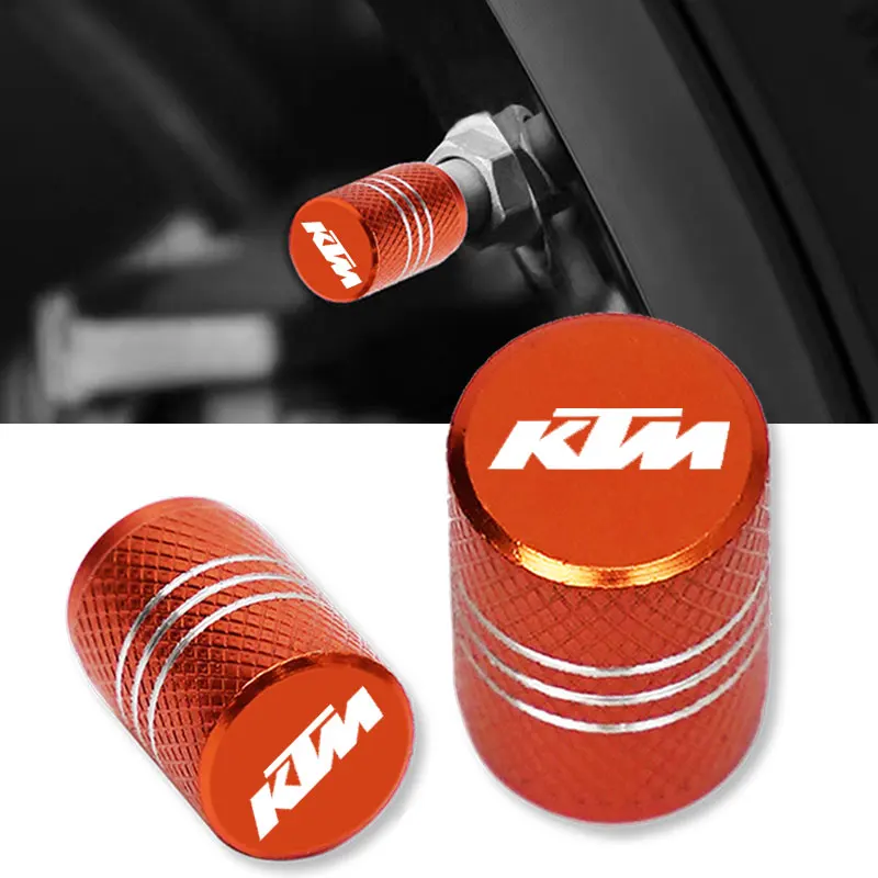 

For KTM Adventure 1050 RC390 Duke All Years Universal Motorcycle CNC Aluminum Accessories Wheel Tire Tyre Valve Stem Caps Covers
