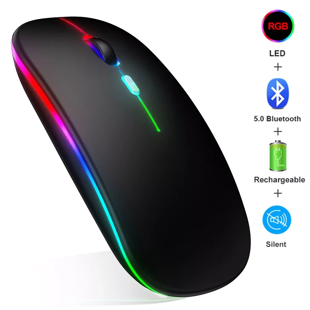 

Bluetooth-мышь компьютерная аккумуляторная Бесшумная с USB-портом