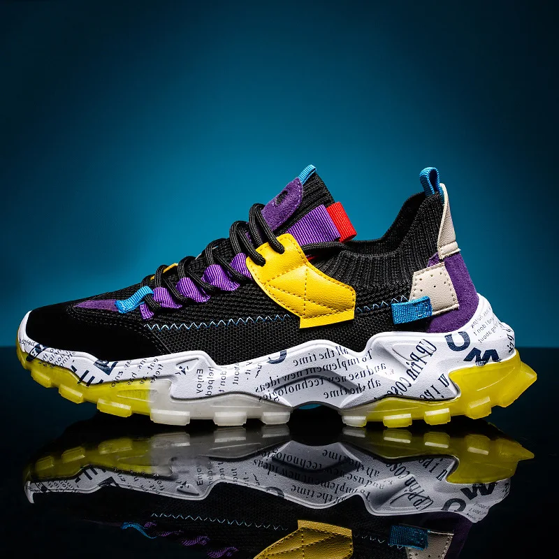 Кроссовки мужские сетчатые роскошная повседневная обувь удобные спортивные