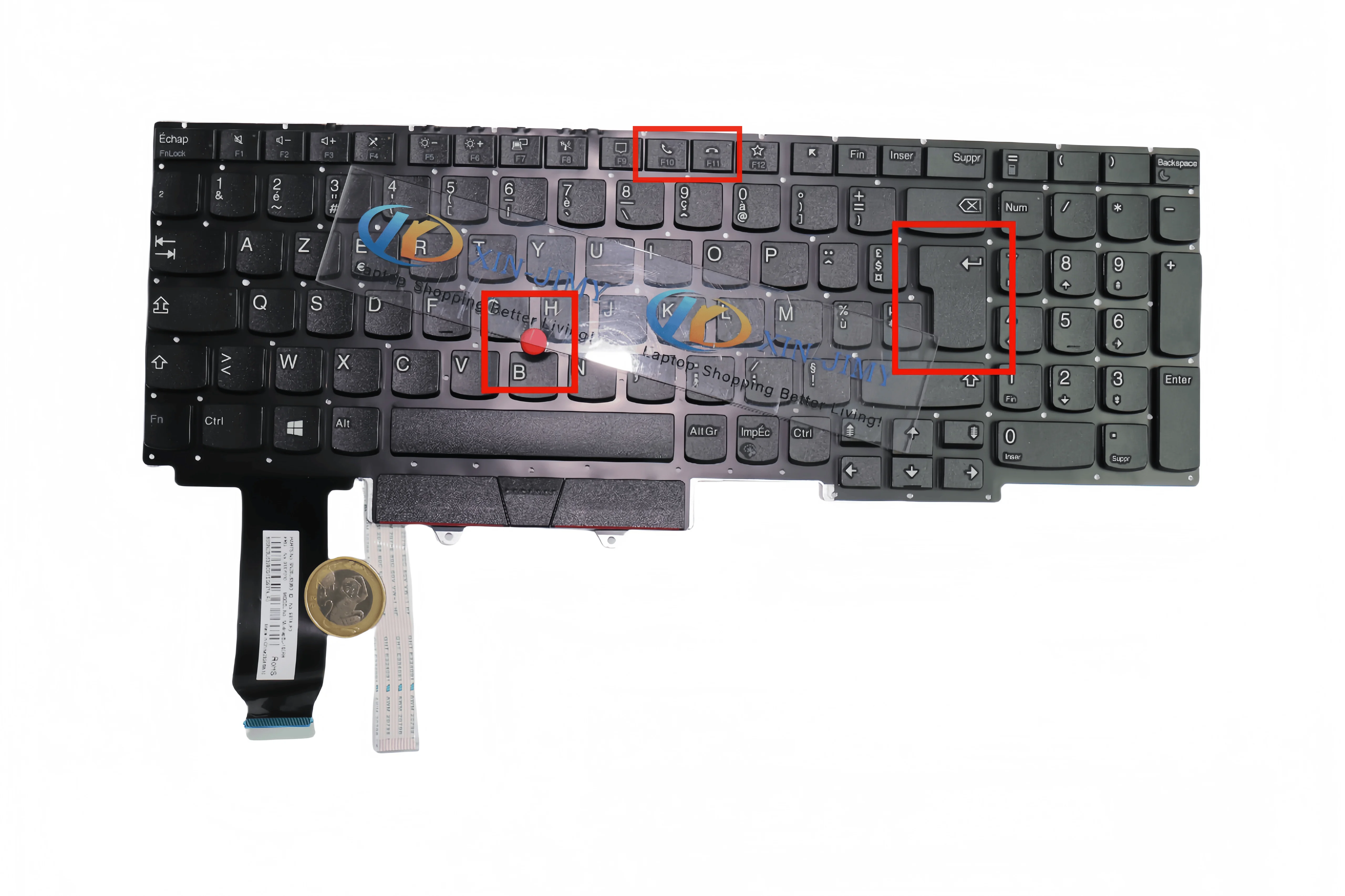 Фото Новая французская клавиатура для ноутбука Lenovo Thinkpad E15 Gen 2 3 4 (тип 20T8 20T9 20TD 20TE) без подсветки №2